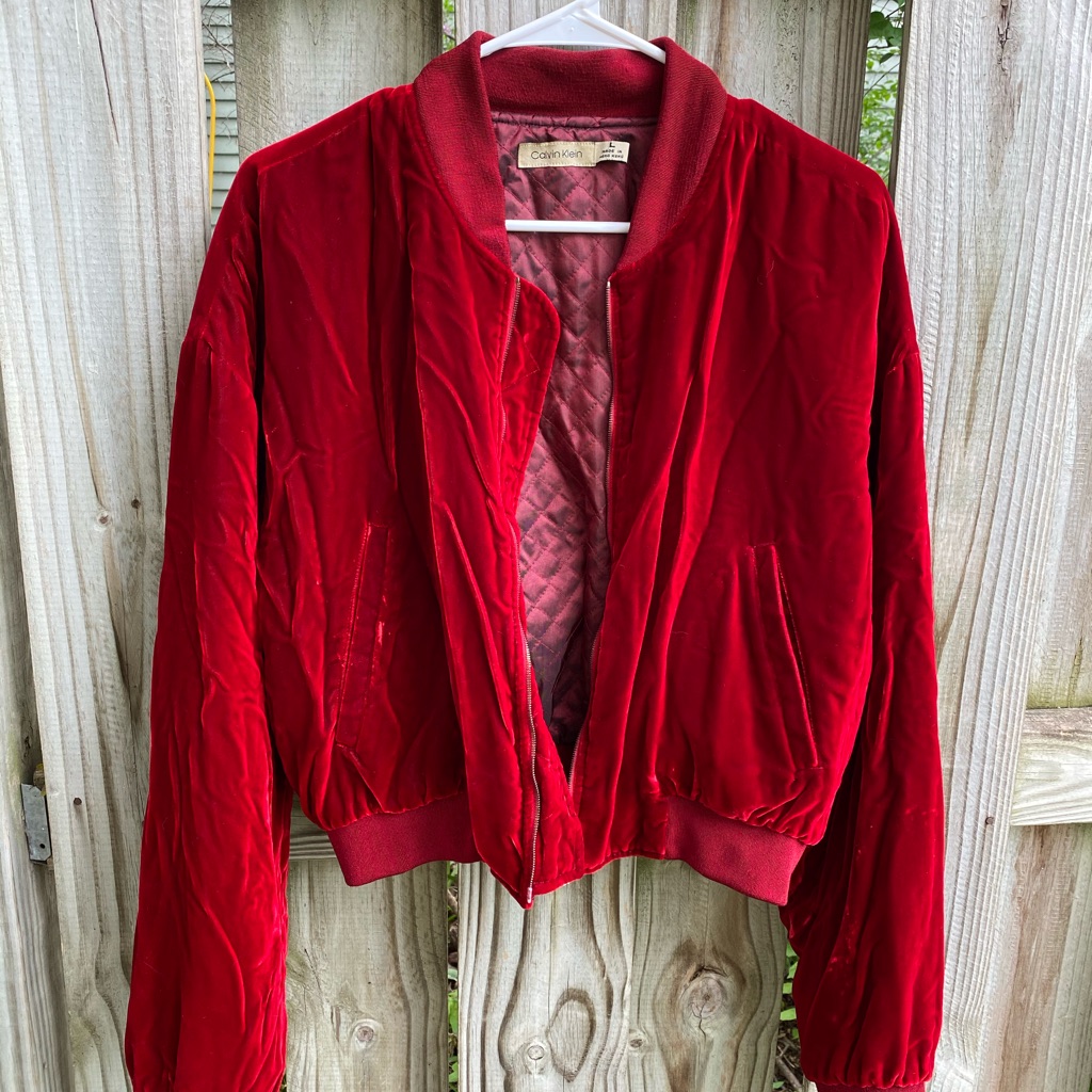 Vintage Calvin Klein Crushed Velvet Jacket